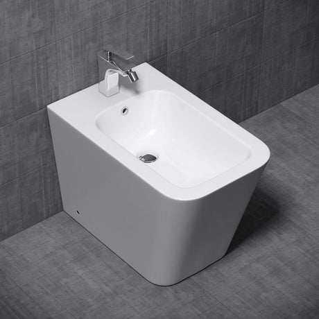 glasvilla Wand Bidet Keramik Bidet Hänge-Bidet WC-Bidet Formschön Weiß