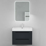 glasvilla Badmöbel-Set Waschbeckenunterschrank Waschtisch mit Unterschrank inkl. Mineralguss-Waschbecken Quadratto