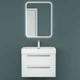 glasvilla Badmöbel-Set Waschbeckenunterschrank Waschtisch mit Unterschrank inkl. Mineralguss-Waschbecken Quadratto