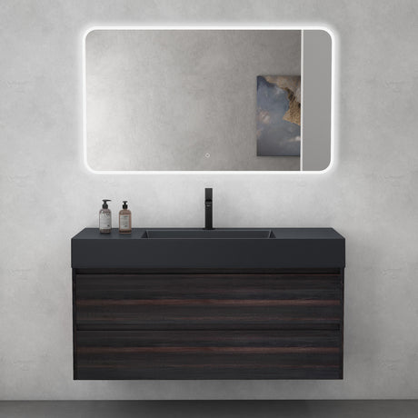 glasvilla Ensemble de Meubles de Salle de Bain 120 cm | Meuble Vasque avec Meuble Bas Deep