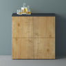 glasvilla Möbel Comoda Armario de Almacenamiento con 4 Puertas Sideboard Armario Armario de Uso Múltiple Armario04