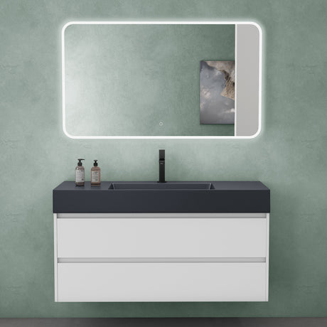 glasvilla Ensemble de Meubles de Salle de Bain 120 cm | Meuble Vasque avec Meuble Bas Deep