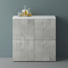 glasvilla Möbel Comoda Armario de Almacenamiento con 4 Puertas Sideboard Armario Armario de Uso Múltiple Armario04