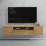 glasvilla TV Schrank Fernsehschrank 3 Türen mit Soft-Close Lowboard Hängeschrank Fernsehtisch für Wohnzimmer Fernsehschrank03