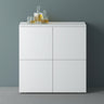 glasvilla Möbel Comoda Armario de Almacenamiento con 4 Puertas Sideboard Armario Armario de Uso Múltiple Armario04