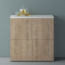 glasvilla Möbel Comoda Armario de Almacenamiento con 4 Puertas Sideboard Armario Armario de Uso Múltiple Armario04