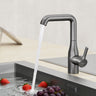 glasvilla Wasserhahn Küche Küchenarmatur mit Brause Ausziehbar, Küchenwasserhahn 360°Schwenkbar, Mischbatterie Spültischarmatur aus Edelstahl Turnix-04