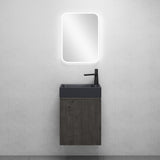 glasvilla Badmöbelset Badezimmermöbel bestehend aus Waschbecken in Anthrazit Matt und Waschbeckenunterschrank BTH: 46x26x63cm Pisa02