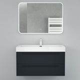 glasvilla Badmöbel-Set Waschbeckenunterschrank Waschtisch mit Unterschrank inkl. Mineralguss-Waschbecken Quadratto