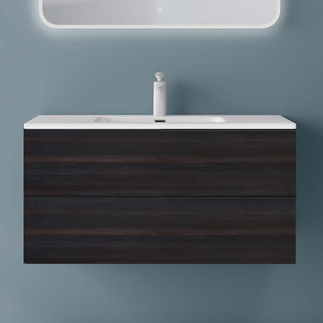 glasvilla Badmöbelset Unterschrank mit Waschbecken Waschtisch 2 Schubladen Badezimmer Waschbeckenunterschrank Badezimmermöbel Paestum