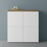 glasvilla Möbel Comoda Armario de Almacenamiento con 4 Puertas Sideboard Armario Armario de Uso Múltiple Armario04