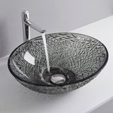 Lavabo de Vidrio Glasvilla Minerva Lavabo Sobre Encimera Ovalado