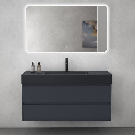 glasvilla Ensemble de Meubles de Salle de Bain 120 cm | Meuble Vasque avec Meuble Bas Deep