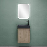 glasvilla Badmöbelset Badezimmermöbel bestehend aus Waschbecken in Anthrazit Matt und Waschbeckenunterschrank BTH: 46x26x63cm Pisa02