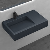 glasvilla Waschbecken Hängewaschbecken Aufsatzwaschbecken Mineralguss rechteckige Form Colossum11