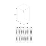 glasvilla Duschwand für Dusche Duschabtrennung Walk-In Dusche ESG-Sicherheitsglas 8mm NANO Glas BRAM1 & Bram3 Bremen1VG