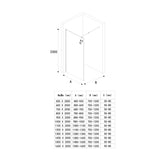 glasvilla Duschwand für Dusche Duschabtrennung Walk-In Dusche ESG-Sicherheitsglas 8mm NANO Glas BRAM1 & BRAM3 Bremen1MS