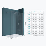 glasvilla Duschwand für Dusche Duschabtrennung Walk-In ESG-Sicherheitsglas 8mm NANO Glas BRAM1 & BRAM3 Bremen1K