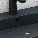 glasvilla Waschbecken Col18 Hängewaschtisch Aufsatzwaschbecken Mineralguss 1 Armaturenloch rechteckig