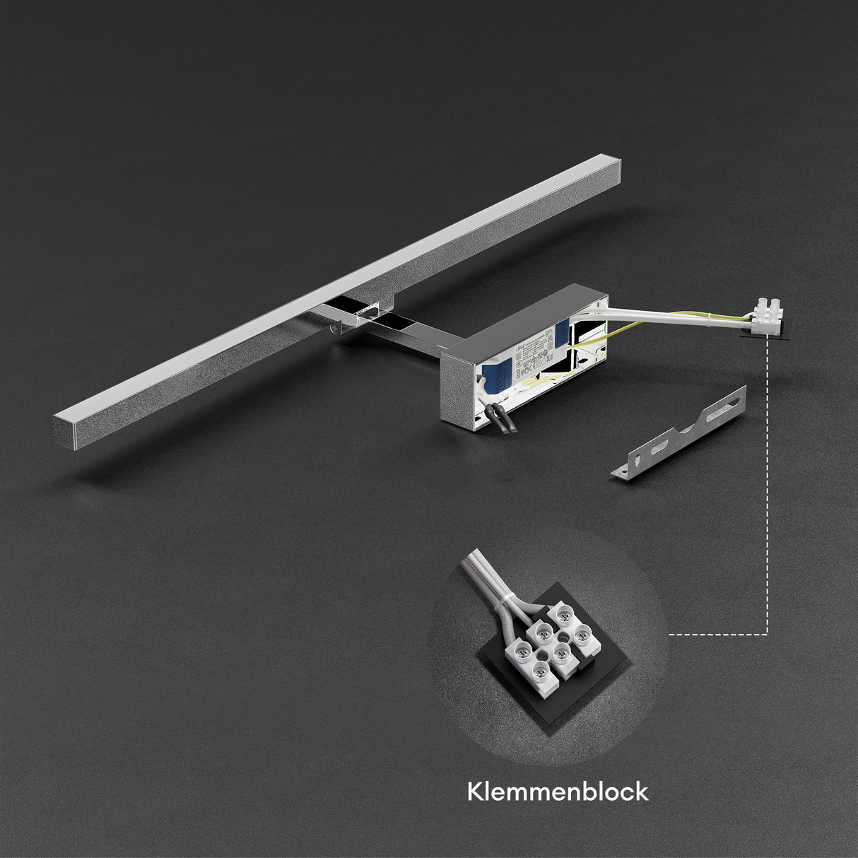 glasvilla Spiegelleuchte  LED Badlampe | Spiegellampe, 4000K Badezimmer Lampe | 180° Drehbar  9W Strahlenschön