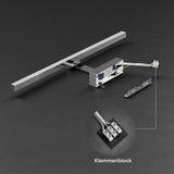 glasvilla Spiegelleuchte  LED Badlampe | Spiegellampe, 4000K Badezimmer Lampe | 180° Drehbar  9W Strahlenschön