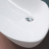 glasvilla Waschbecken Aufsatzwaschbecken Waschschale Aufsatzwaschtisch aus Keramik Aufsatzschale in weiß inkl. Nano-Beschichtung Brüssel215