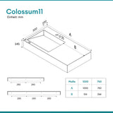 glasvilla Waschbecken Hängewaschbecken Aufsatzwaschbecken Mineralguss rechteckige Form Colossum11