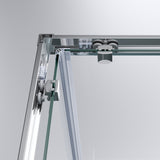 glasvilla Box doccia Angolare in Vetro, Cabina Bagno con Doppia Porta Scorrevole, Box Cabina Doccia in Vetro di Sicurezza ESG da 6 mm, Ravenna16MS
