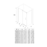 glasvilla Eckdusche Duschkabine Sicherheitsglas 8mm ESG beidseitige NANO-Beschichtung Schiebetür Dusche Ravenna17K