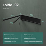 glasvolla Handtuchhalter ohne Bohren, 180° schwenkbar mit 3 Armen, Handtuchstange selbstklebend oder magnetisch, Badetuchhalter für Bad und Küche Folda-02