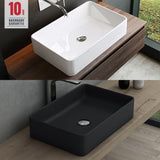 glasvilla Waschbecken Aufsatzwaschbecken BTH: 59x38x13,5cm Waschschale aus Keramik Brüssel105D