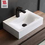 glasvilla Waschbecken Aufsatzwaschbecken, BTH: 45x30,5x10,5cm, in weiß, aus Keramik, eckig, mit Nano-Beschichtung/Lotus-Effekt Brüssel118c