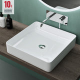 glasvilla Waschbecken weiß Aufsatzwaschbecken Waschschale aus Keramik Brüssel105