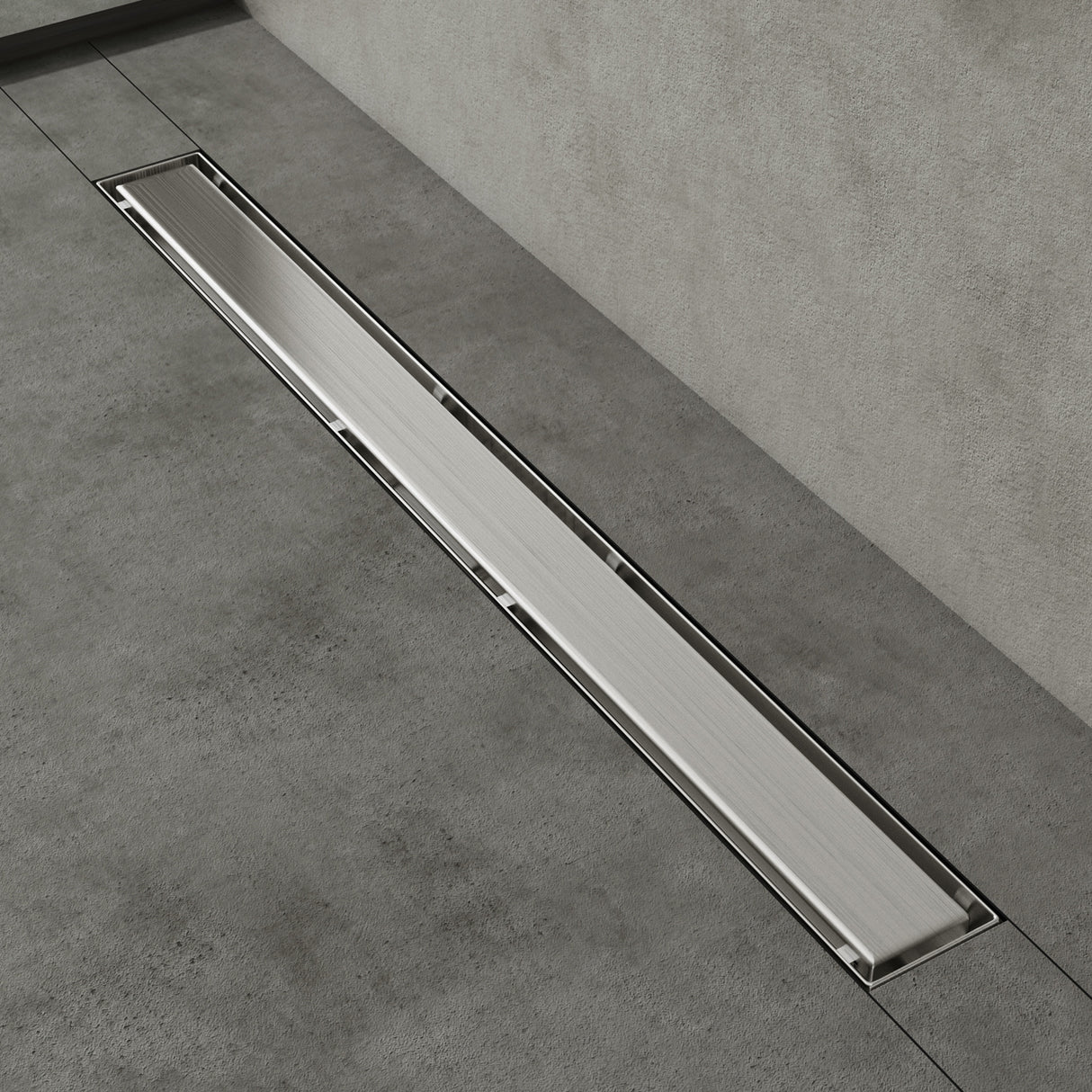 glasvilla Duschrinne Bodenablauf aus Edelstahl | Komplettset Ablaufrinne für Badezimmer | Befliesbar Wasserabfluss 35L/min | Haarsieb KE110