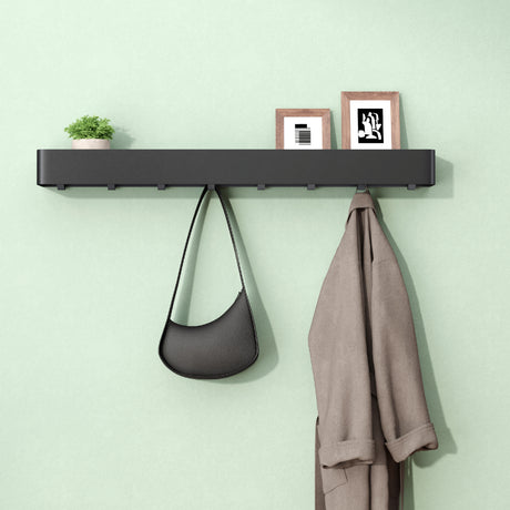 glasvilla Duschablage zum Bohren oder Kleben, Duschregal mit Haken, Badablage zur Wandmontage, Badezimmer Organizer Reglo-05