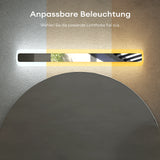 glasvilla Spiegelleuchte LED Badlampe | Spiegellampe, 3000K-6000K Badezimmer Lampe | 3 Farben Dimmbar Schminkleuchte 14W LumaRay