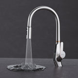 glasvilla Wasserhahn Küche Küchenamatur ausziehbar 360° drehbar 3 Wasserstrahl-Modi LED-Digitalanzeige Küchenwasserhahn Spültischarmatur MS-8085