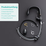 glasvilla Wasserhahn Küche Küchenamatur ausziehbar 360° drehbar 3 Wasserstrahl-Modi LED-Digitalanzeige Küchenwasserhahn Spültischarmatur MS-8085