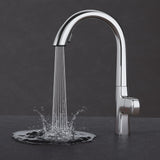 glasvilla Wasserhahn Küche Spültischarmatur Küchenamatur Mischbatterie mit Einhebelmischer 360° Schwenkbar Küchenwasserhahn aus Messing MS-8095