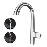 glasvilla Wasserhahn Küche Spültischarmatur Küchenamatur Mischbatterie mit Einhebelmischer 360° Schwenkbar Küchenwasserhahn aus Messing MS-8095