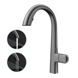 glasvilla Wasserhahn Küche Spültischarmatur Küchenamatur Mischbatterie mit Einhebelmischer 360° Schwenkbar Küchenwasserhahn aus Messing MS-8095