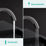 glasvilla Wasserhahn Küche Spültischarmatur Küchenamatur Mischbatterie mit Einhebelmischer 360° Schwenkbar Küchenwasserhahn aus Messing MS-8095