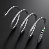 glasvilla Brauseschlauch Flexibel Glatter Duschschlauch Chrom Metall-Optik Knickschutz