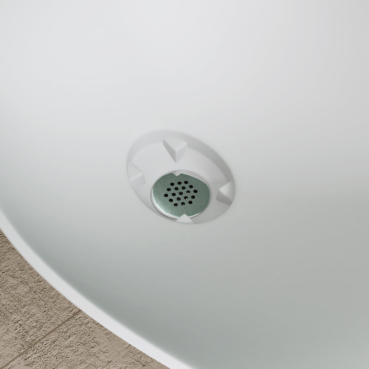 glasvilla Design Waschbecken Hängewaschtisch BTH: 80x37x22cm in Weiß Matt aus Mineralguss mit Ablaufabdeckung Waschschale Col816