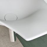 glasvilla Design Waschbecken Hängewaschtisch BTH: 80x37x22cm in Weiß Matt aus Mineralguss mit Ablaufabdeckung Waschschale Col816