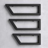 glasvilla Design Wandkonsole aus Edelstahl Waschtisch Halterung Regalträger Regalhalter WH04