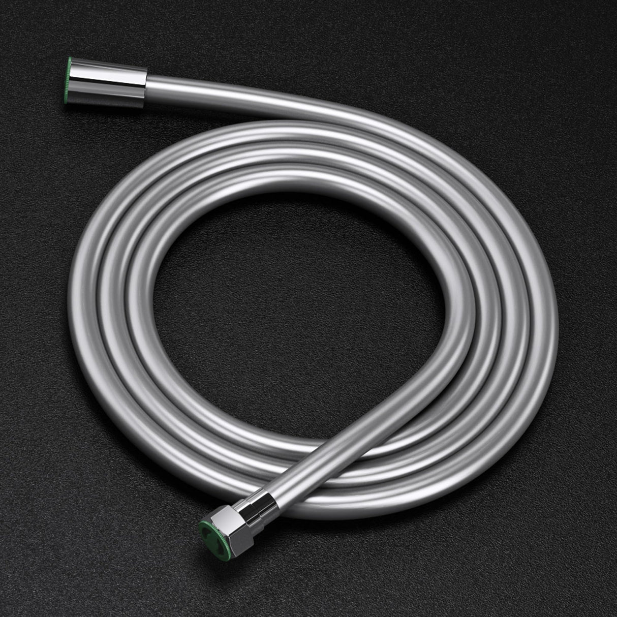 glasvilla Brauseschlauch Flexibel Glatter Duschschlauch Chrom Metall-Optik Knickschutz