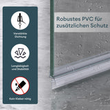 glasvilla Duschdichtung PVC | Duschtürdichtung für 6 - 8mm Glasstärke | Ersatzdichtung für Duschtüren & Duschkabinen
