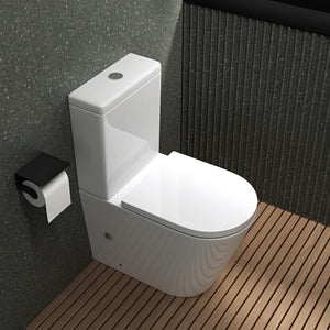 inodoro de cerámica glasvilla sin borde de descarga 36x63x82cm inodoro de pie incl. cisterna Stand108T
