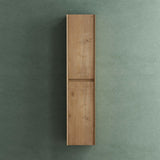 glasvilla Hochschrank Allzweckschrank Badschrank Badezimmerschrank mit 2 Türen und 6 Fächern Badregal für mehrere Funktionen BTH: 35x30x160 cm Rimo